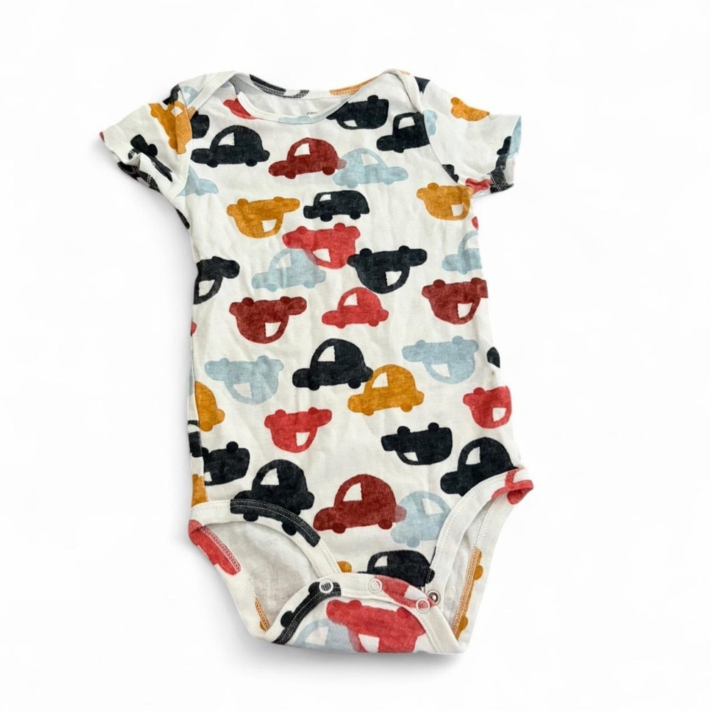 Colorful Car Print Kids Onesie